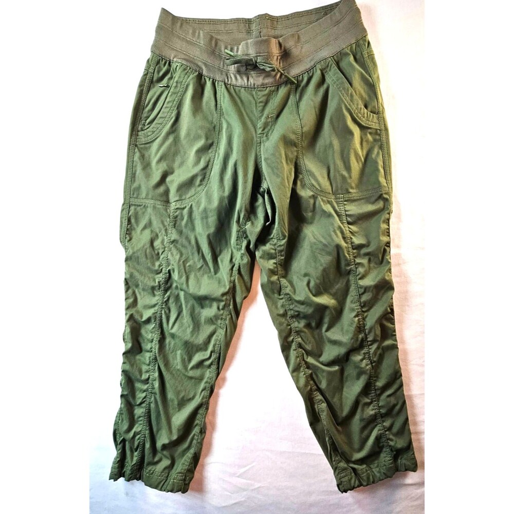 The North Face Pants Womens Small Green Jogger Cargo Elastic Waist Stretch